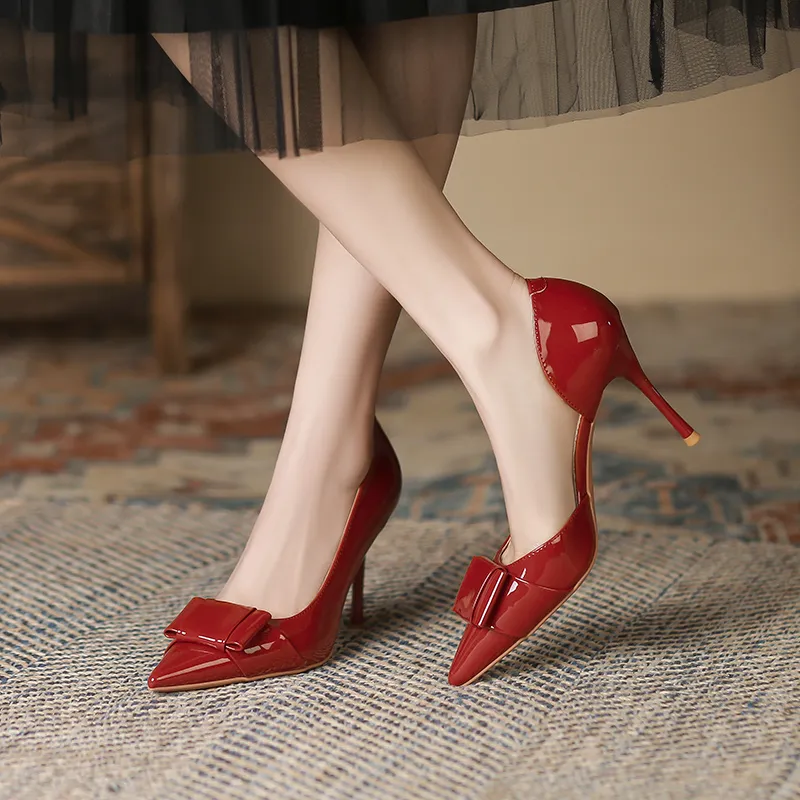 Zubumei Slim Heel High Heels 9cm Women's-10
