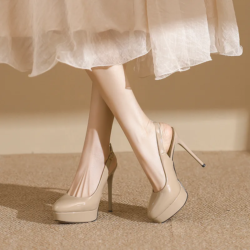 Zubumei Slim Heel High Heels Women's-17