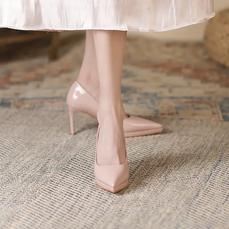 Zubumei Slim Heel High Heels 8cm Women's-26