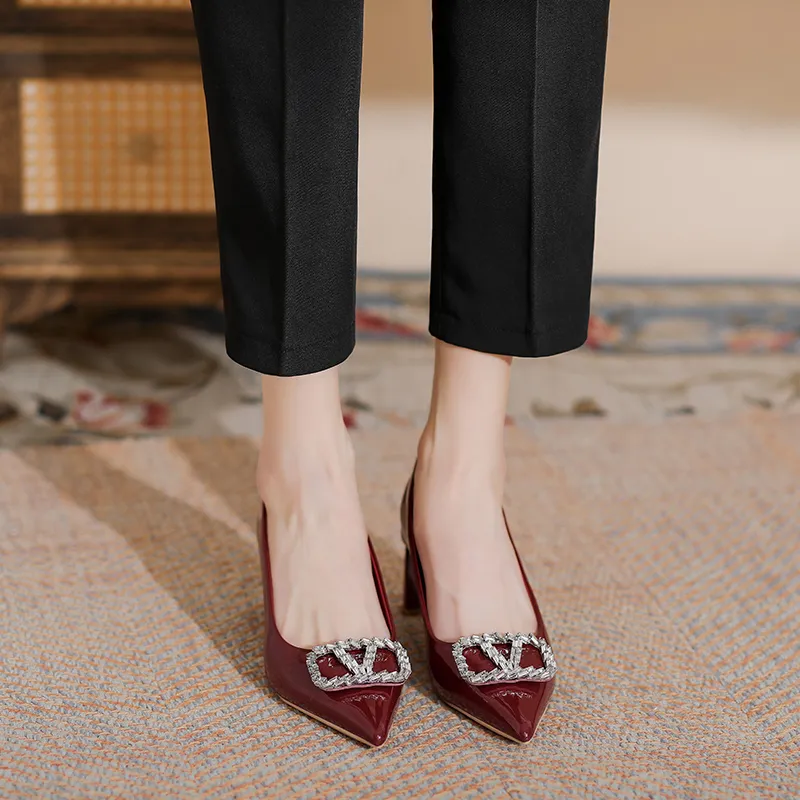 Zubumei Chunky Heel High Heels 6CM Women's-7
