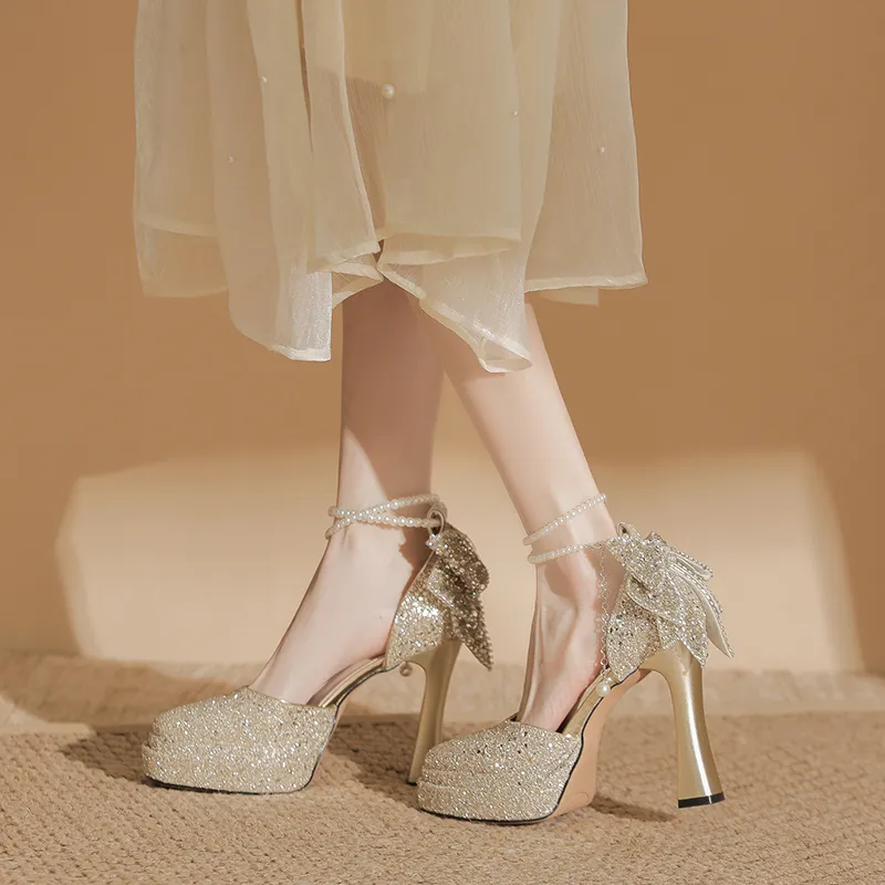 Zubumei Chunky Heel High Heels Women's-16
