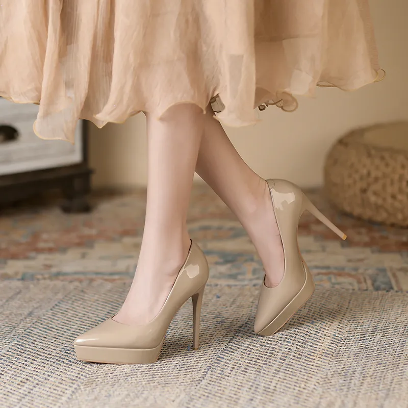 Zubumei Slim Heel High Heels 10.5cm Women's-4