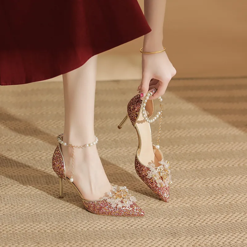 Zubumei Slim Heel High Heels Women's-1