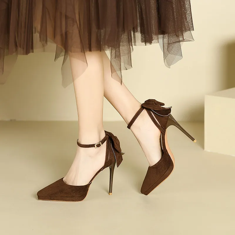 Zubumei Slim Heel High Heels 10.5cm Women's-11