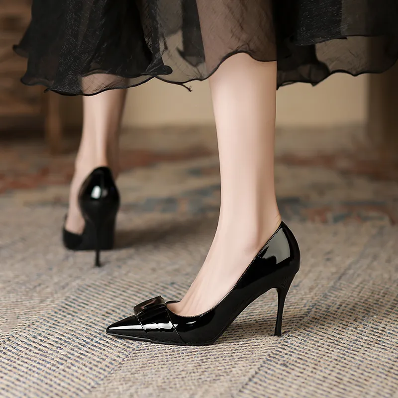 Zubumei Slim Heel High Heels 9cm Women's-4