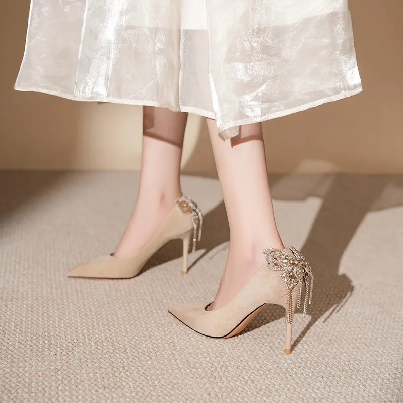Zubumei Slim Heel High Heels Women's-10