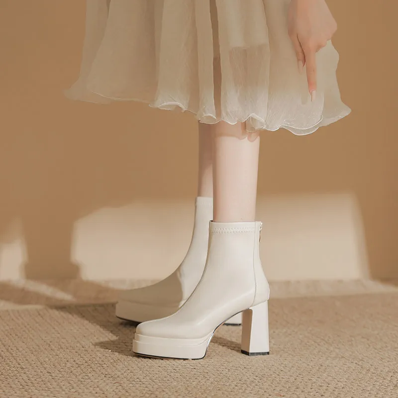 Zubumei Ankle Boots 9CM Women's-9