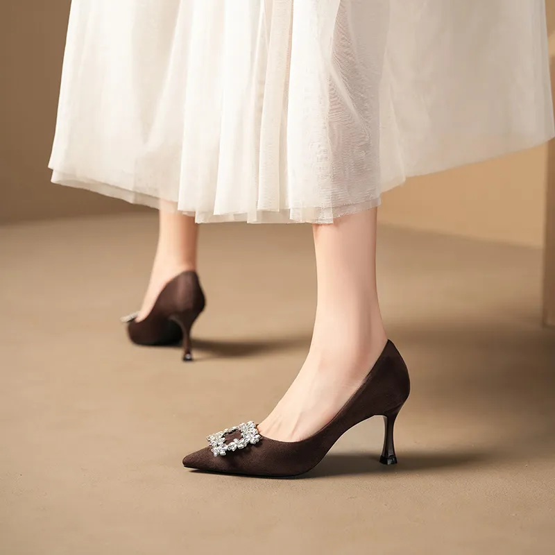 Zubumei Slim Heel High Heels Women's-9