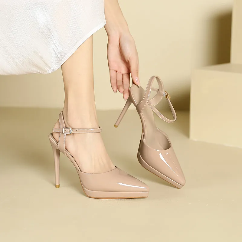 Zubumei Slim Heel High Heels 10.5cm Women's-9