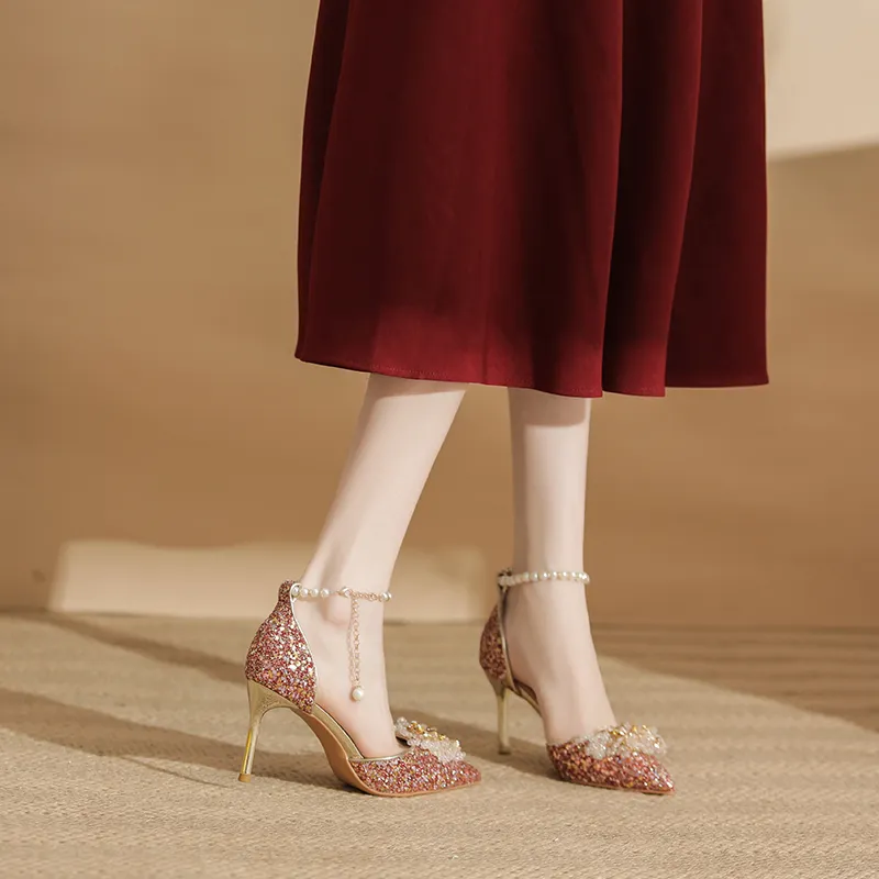 Zubumei Slim Heel High Heels Women's-2