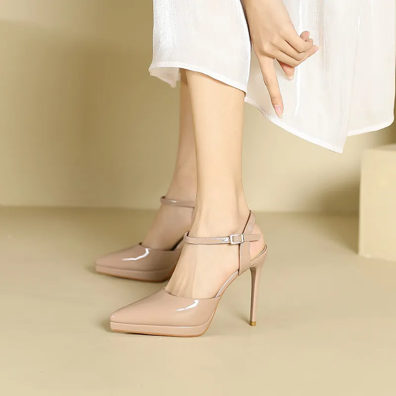 Zubumei Slim Heel High Heels 10.5cm Women's-11