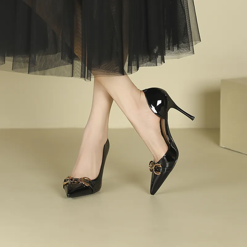 Zubumei Slim Heel High Heels 7cm Women's-3
