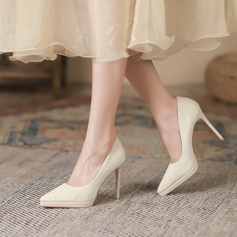 Zubumei Slim Heel High Heels 10.5cm Women's-4