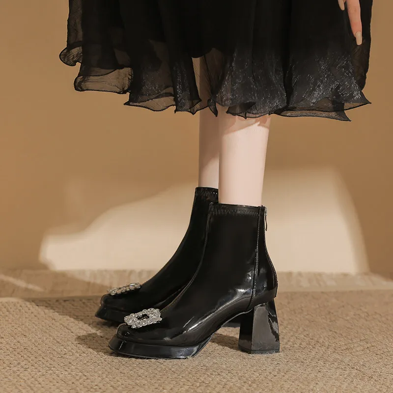 Zubumei Ankle Boots 7CM Women's-16