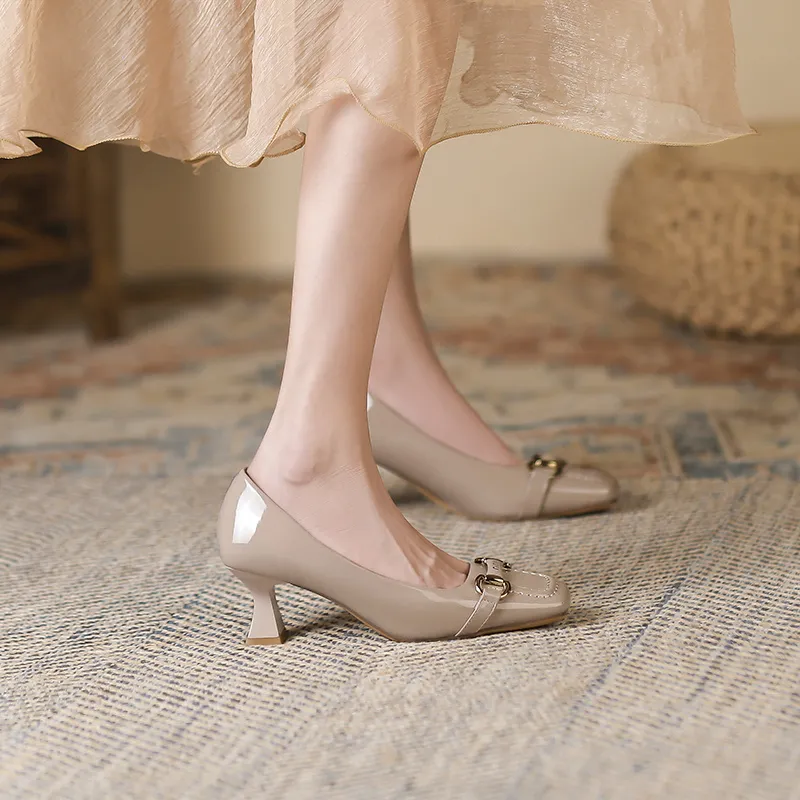 Zubumei Slim Heel High Heels 6cm Women's-20