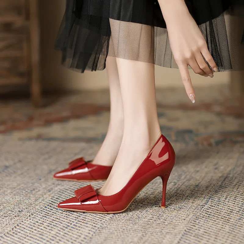 Zubumei Slim Heel High Heels 9cm Women's-9