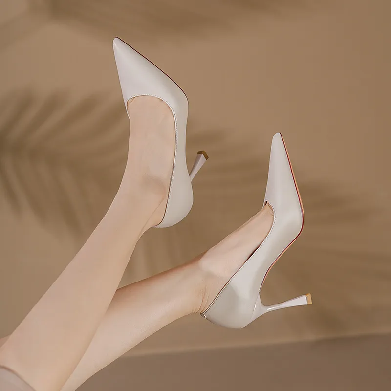 Zubumei Spool Heel High Heels 8.5cm Women's-14
