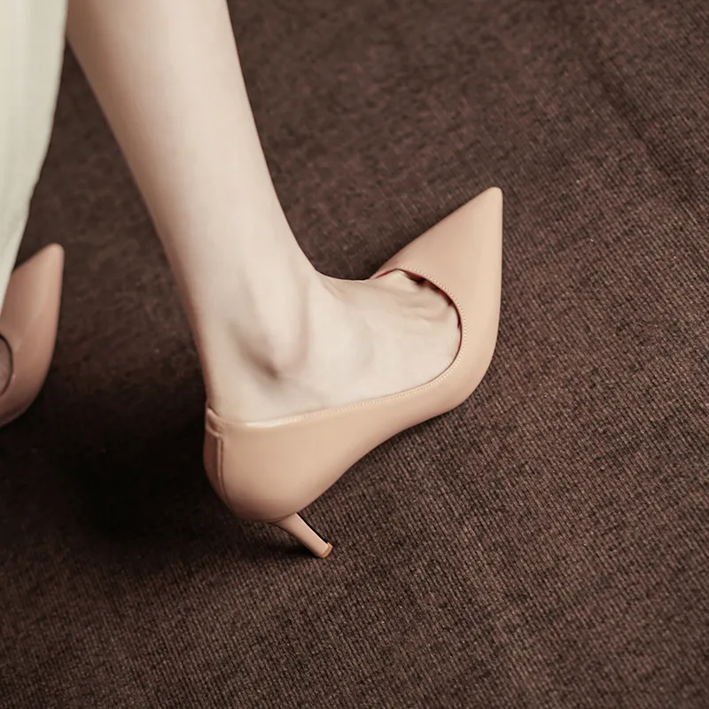 Zubumei Slim Heel High Heels Women's-17