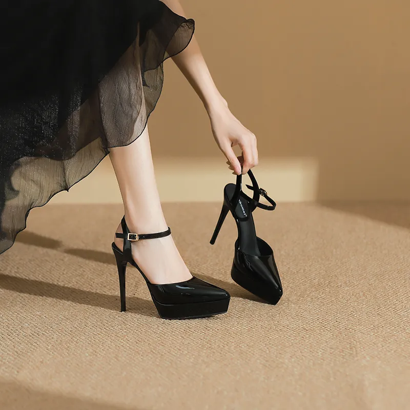 Zubumei Slim Heel High Heels Women's-2