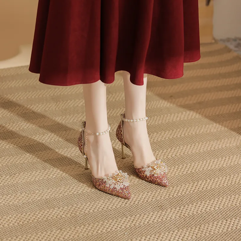 Zubumei Slim Heel High Heels Women's-3