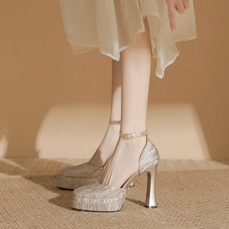 Zubumei Chunky Heel High Heels Women's-9