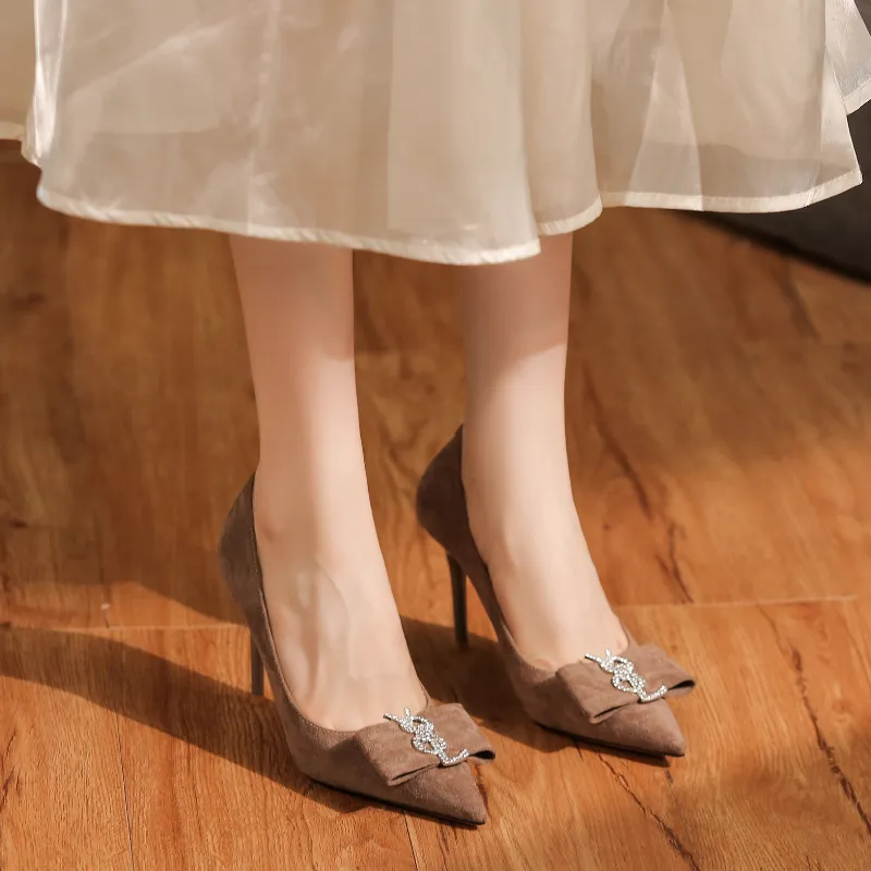 Zubumei Slim Heel High Heels Women's-8