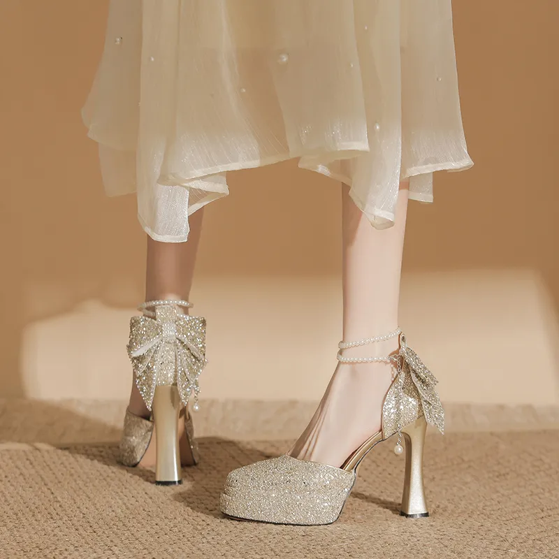 Zubumei Chunky Heel High Heels Women's-15