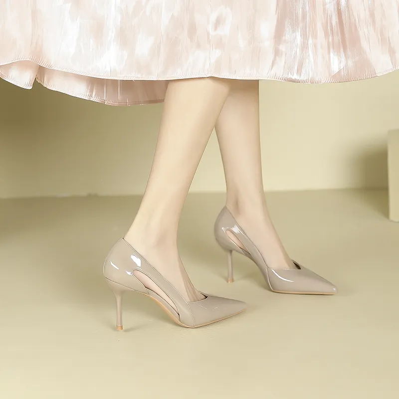 Zubumei Slim Heel High Heels 8cm Women's-12