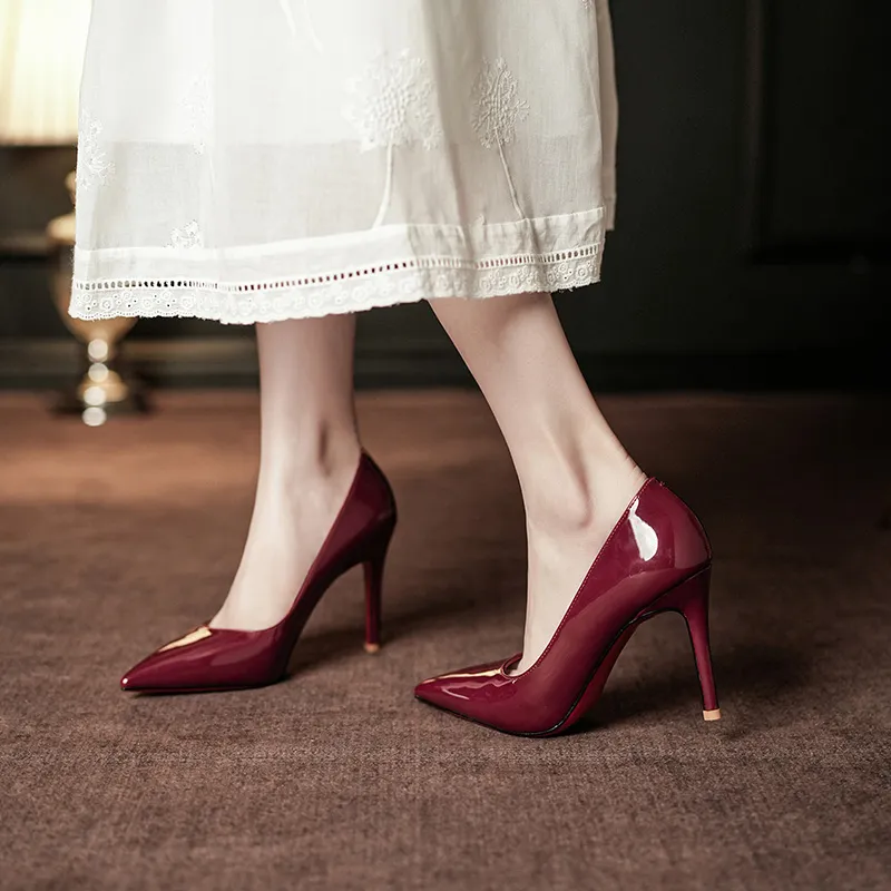 Zubumei Slim Heel High Heels Women's-18