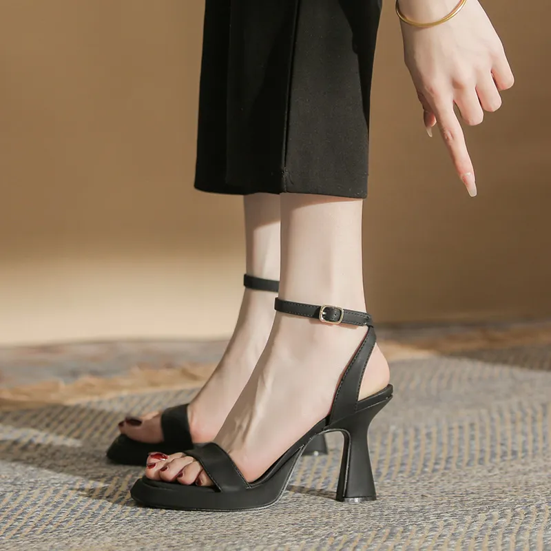 Zubumei One Strap Sandals 9CM Women's-10