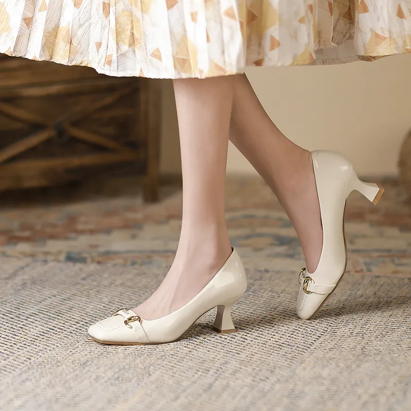 Zubumei Slim Heel High Heels 6cm Women's-12