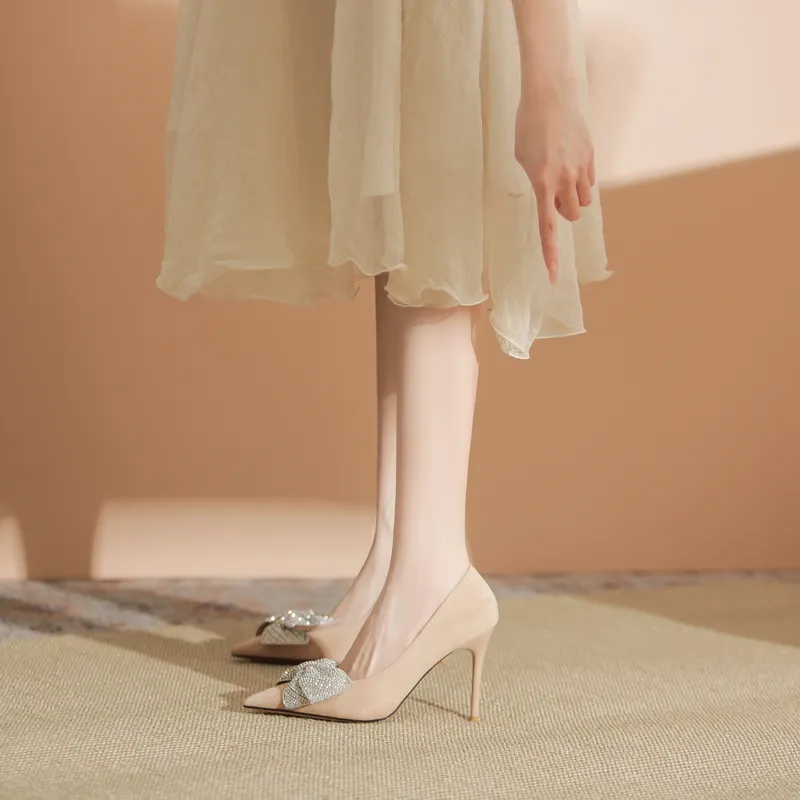 Zubumei Slim Heel High Heels Women's-17