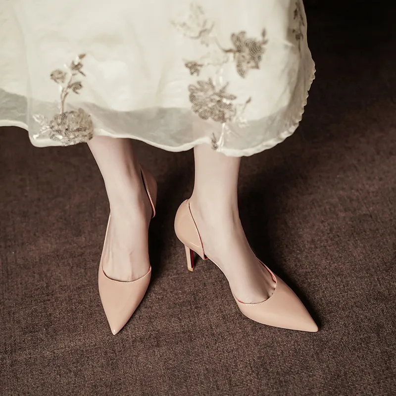 Zubumei Slim Heel High Heels Women's-18