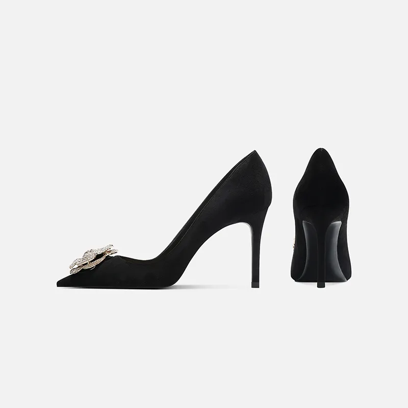 Zubumei Slim Heel High Heels 8cm Women's-13