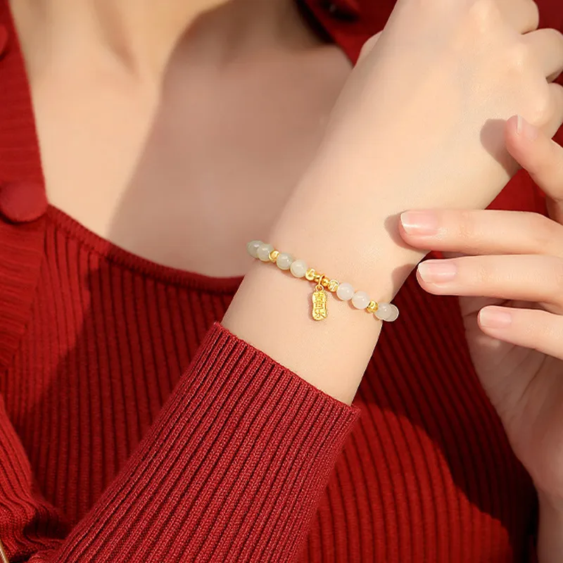 Gramda Bracelets White Jade Women's-6