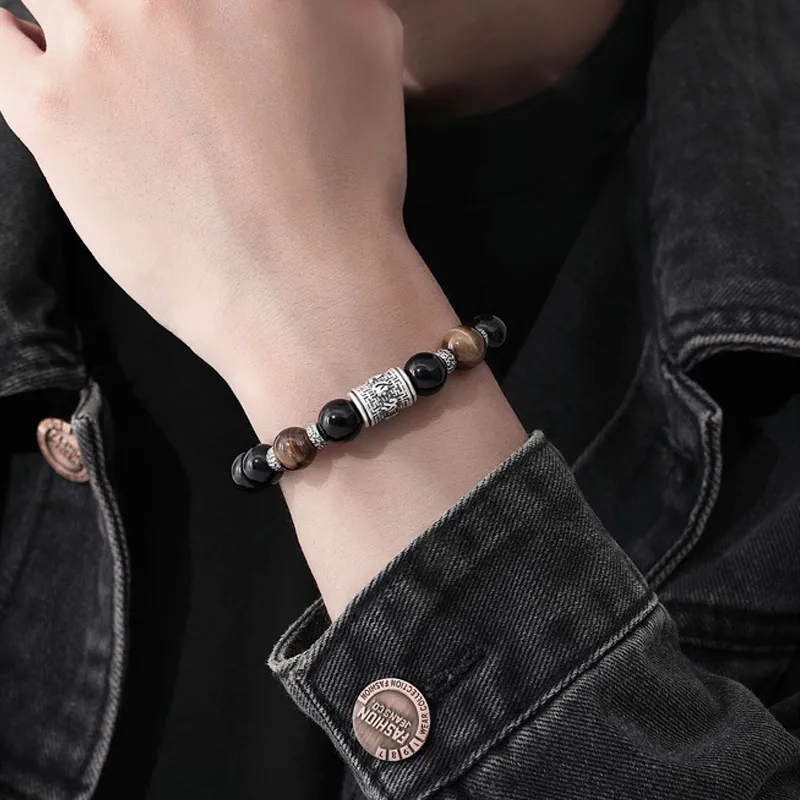 Gramda Obsidian Bracelets Men's-4
