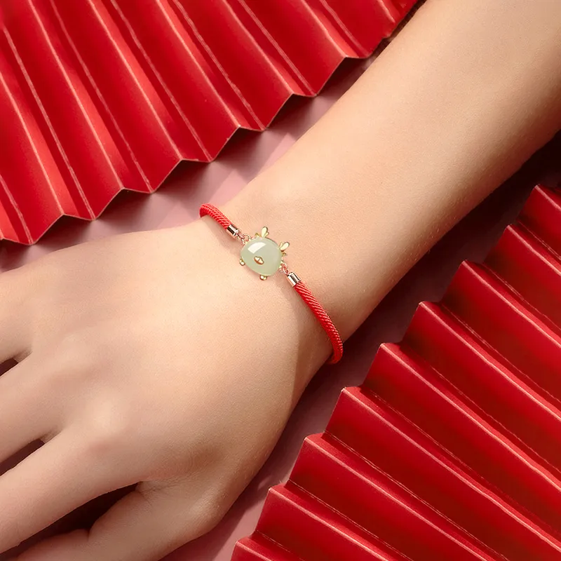Gramda Hetian Jade Bracelets Women's Pale Greenish White Jade-3