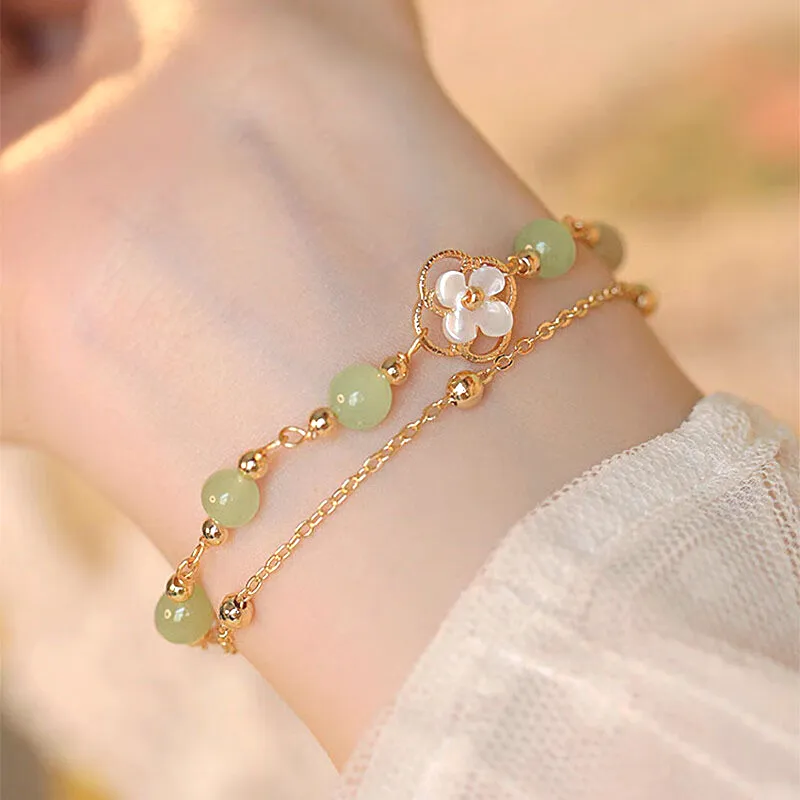 Gramda Bracelets Green Jade Women's-5