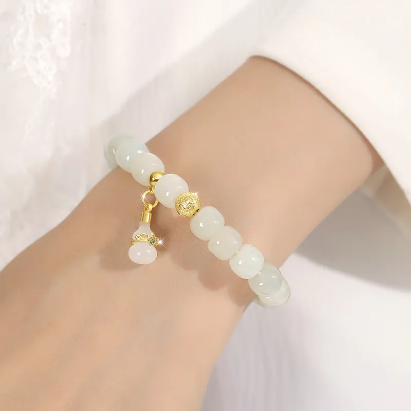 Gramda Hetian Jade Bracelets White Jade Women's-2