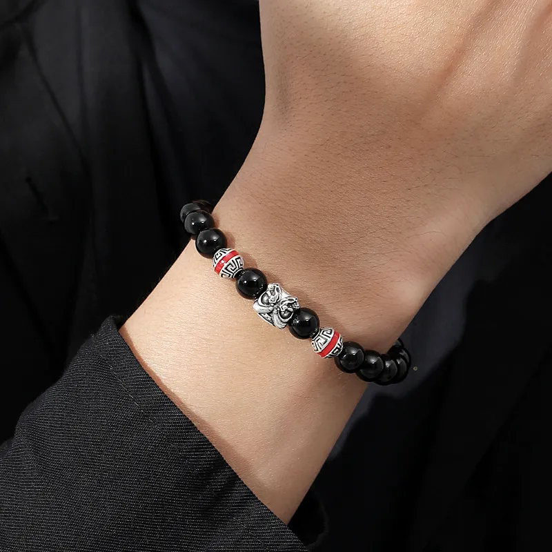 Gramda Obsidian Bracelets Men's-4