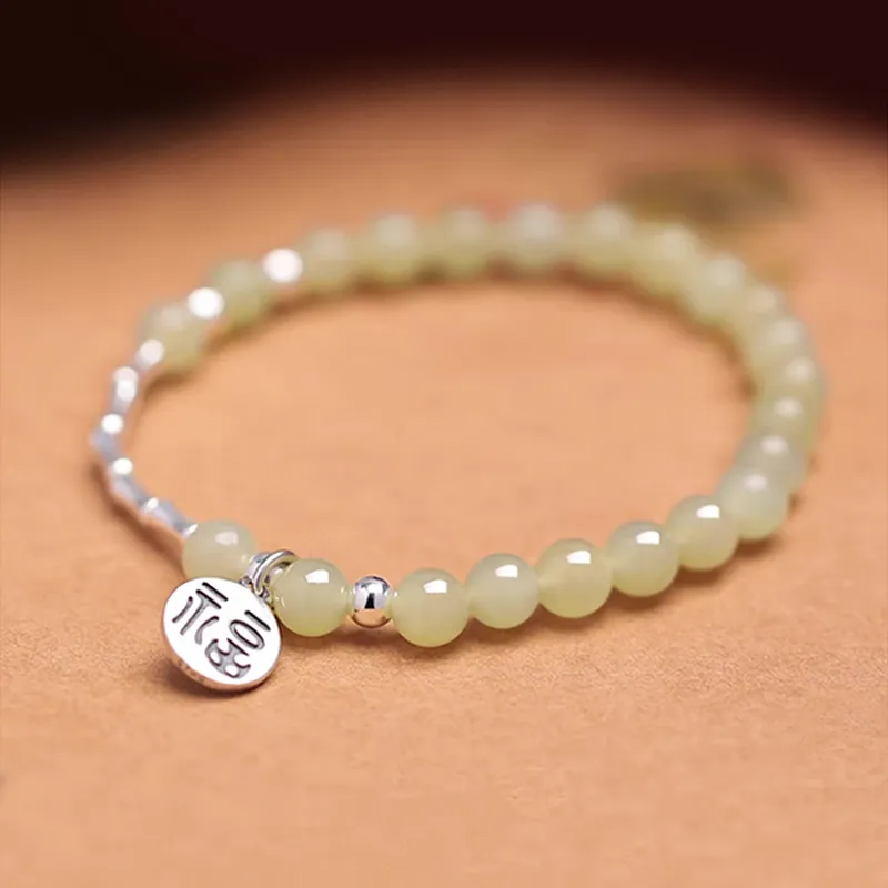 Gramda Hetian Jade Bracelets Green Jade Women's-1