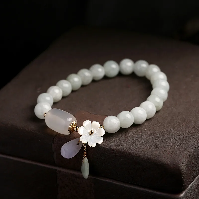 Gramda Glutinous Jade Jadeite Bracelets Women's-6