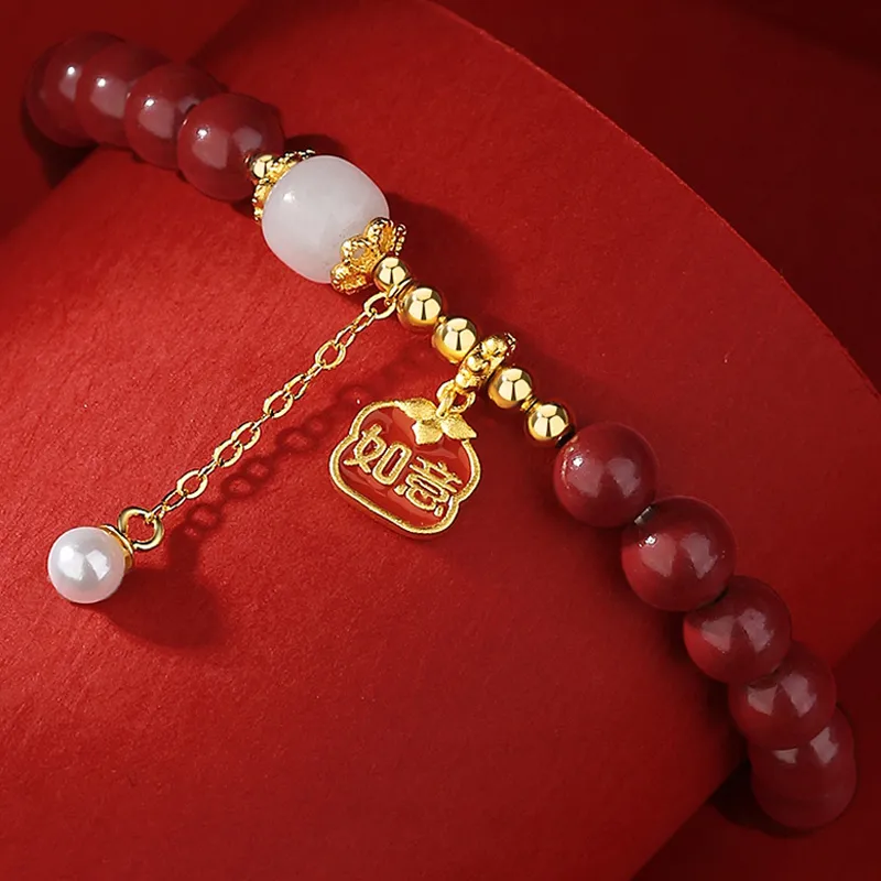 Gramda Reconstructed Cinnabar Bracelets Women's-5