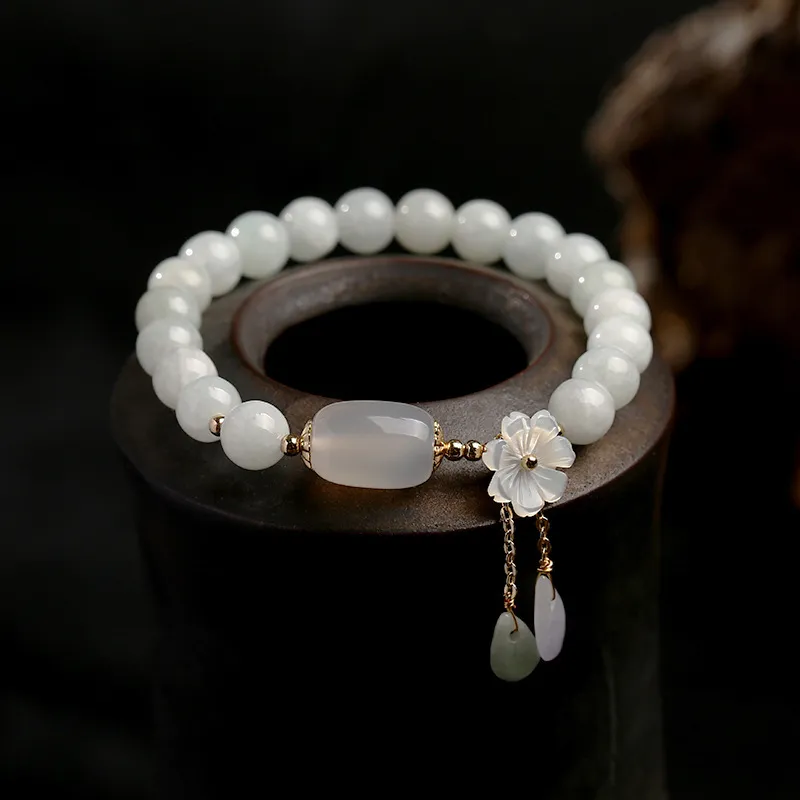 Gramda Glutinous Jade Jadeite Bracelets Women's-1