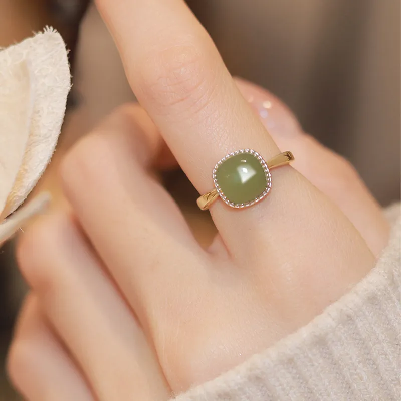 Gramda S925 Silver Rings Women's Jasper-1