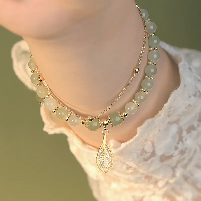 Gramda Hetian Jade Hetian Jade Bracelets Women's Pale Greenish White Jade-3