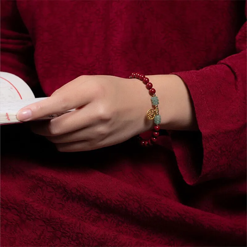 Gramda Reconstructed Cinnabar Bracelets Women's-6