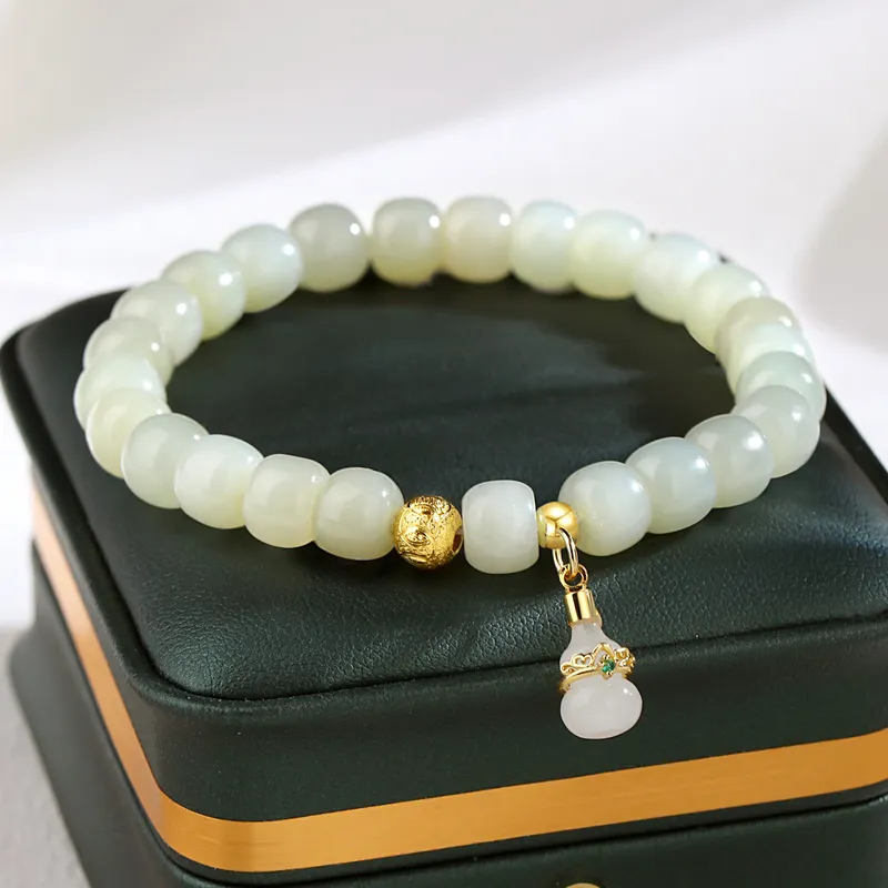 Gramda Hetian Jade Bracelets White Jade Women's-6