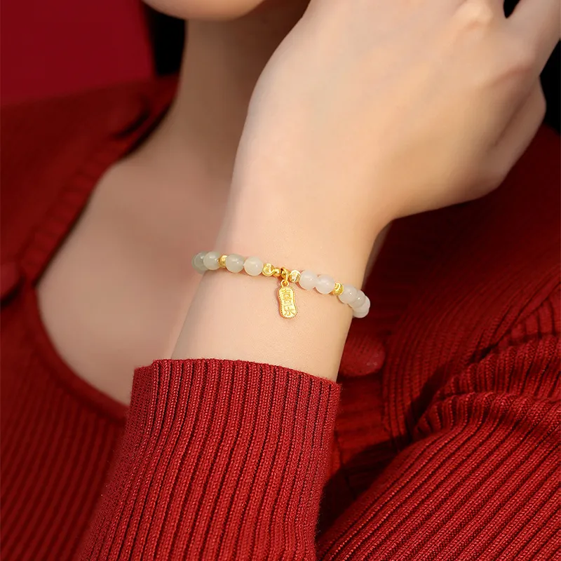 Gramda Bracelets White Jade Women's-1