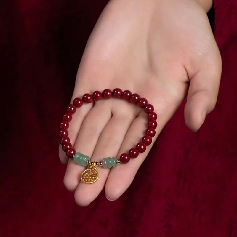 Gramda Reconstructed Cinnabar Bracelets Women's-2